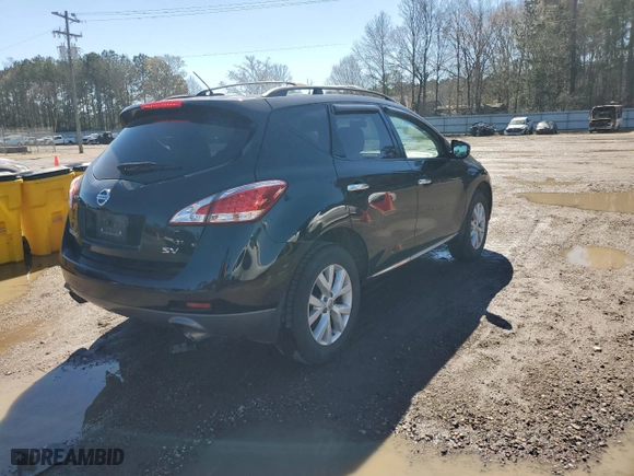 2012 Nissan Murano SL with VIN JN8AZ1MU6CW100610, listed as a Copart auction lot 46488745 with 157,079 mi miles and Clean Title. Bid and sale history available at carsss.com. Image 3.