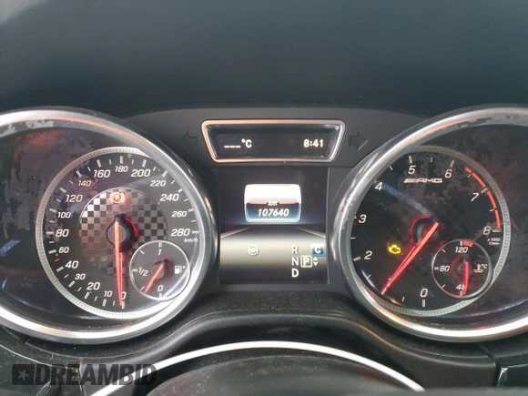 2018 Mercedes-Benz GLE 43 AMG with VIN 4JGDA6EB8JB107469, listed as a Copart auction lot 42088005 with 107,640 mi miles and Salvage Title. Bid and sale history available at DreamBid. Image 9.