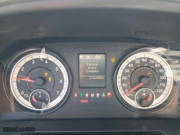 2018 Ram 2500 Tradesman with VIN 3C6UR5HJ9JG189883, listed as a Copart auction lot 74746344 with 114,499 mi miles and Salvage Title. Bid and sale history available at carsss.com. Image 9.
