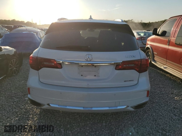 2020 Acura MDX w/Advance Pkg with VIN 5J8YD4H80LL016759, listed as a Copart auction lot 75856524 with 80,320 mi miles and Salvage Title. Bid and sale history available at carsss.com. Image 6.