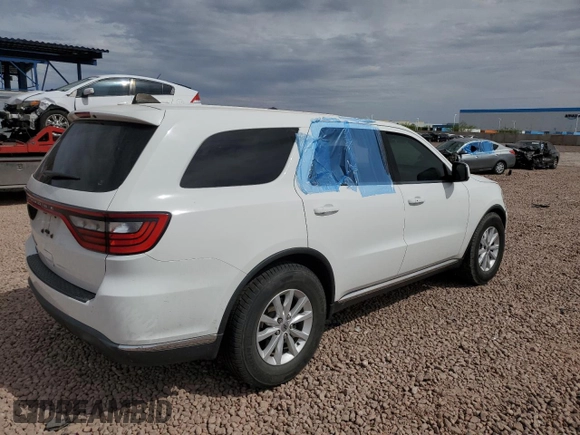 2019 Dodge Durango SXT Plus with VIN 1C4RDHAG1KC798953, listed as a Copart auction lot 50989455 with 109,634 mi miles and Salvage title. Bid and sale history available at DreamBid. Image 3.