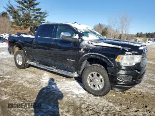 2021 Ram 2500 Laramie with VIN 3C6UR5FL3MG572811, listed as a Copart auction lot 45291775 with 75,730 mi miles and Salvage Title. Bid and sale history available at carsss.com. Image 4.