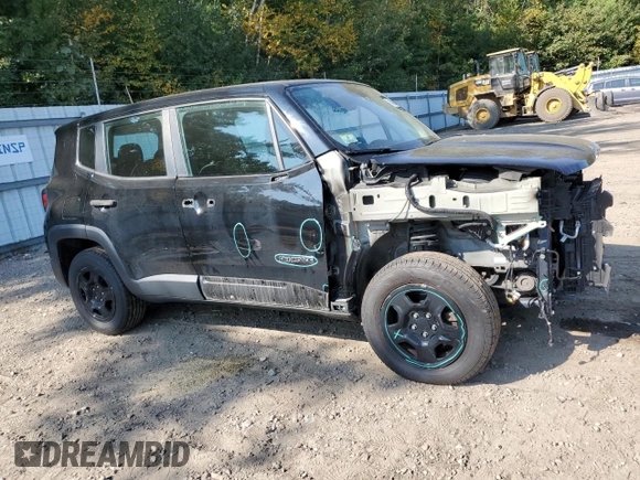 2017 Jeep Renegade Sport with VIN ZACCJBAB7HPF38948, listed as a Copart auction lot 71462884 with 151,408 mi miles and Salvage Title. Bid and sale history available at carsss.com. Image 4.