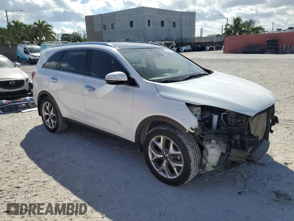 2019 Kia Sorento EX Sport V6 with VIN 5XYPH4A54KG608240, listed as a Copart auction lot 44384925 with 34,445 mi miles and Salvage Title. Bid and sale history available at carsss.com. Image 4.