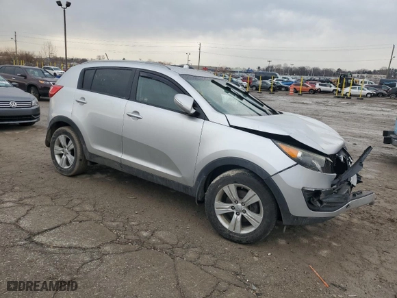 2013 Kia Sportage LX with VIN KNDPB3A27D7401407, listed as a Copart auction lot 46669445 with 131,550 mi miles and Salvage Title. Bid and sale history available at carsss.com. Image 4.