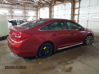2016 Hyundai Sonata Sport with VIN 5NPE34AF9GH268856, listed as a Copart auction lot 43156845 with 116,117 mi miles and Salvage Title. Bid and sale history available at DreamBid. Image 3.