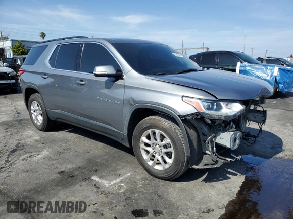 2019 Chevrolet Traverse LT Cloth with VIN 1GNERGKW5KJ305844, listed as a Copart auction lot 60865485 with 63,470 mi miles and Salvage title. Bid and sale history available at DreamBid. Image 4.