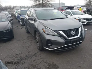 2021 Nissan Murano SV with VIN 5N1AZ2BS3MC115101, listed as a IAAI auction lot 41366249 with 71,662 mi miles and . Bid and sale history available at DreamBid. Image 1.