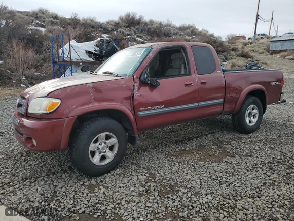 2005 Toyota Tundra SR5 with VIN 5TBBT44125S460154, listed as a Copart auction lot 45557665 with 176,257 mi miles and Salvage Title. Bid and sale history available at carsss.com. Image 1.