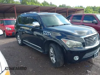 2012 Infiniti QX56 7-passenger z VIN JN8AZ2NEXC9017449, wystawiony jako IAAI lot #42349105 z przebiegiem 244 048 mil mil oraz . Historia ofert i sprzedaży dostępna na DreamBid. Obrazek 1.