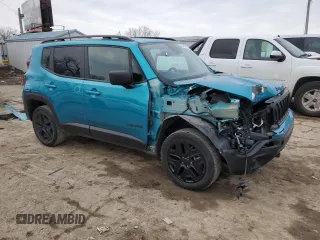 2021 Jeep Renegade Upland z VIN ZACNJDAB2MPM64575, wystawiony jako Copart lot #42279995 z przebiegiem 59 107 mil mil oraz Szkoda całkowita • Salvage title. Historia ofert i sprzedaży dostępna na DreamBid. Obrazek 4.