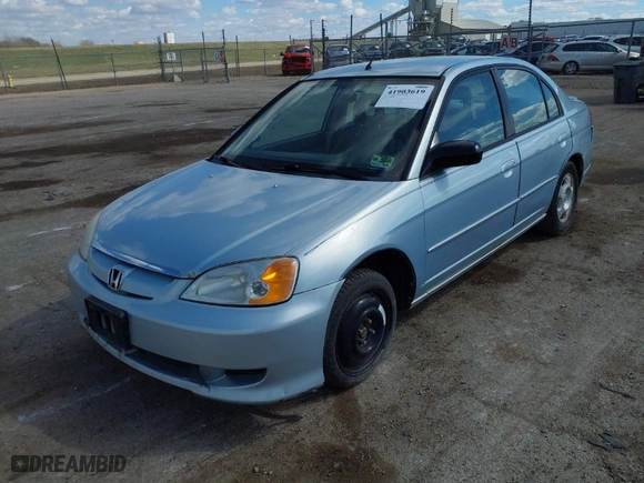 2003 Honda Civic Hybrid with VIN JHMES95673S023624, listed as a IAAI auction lot 41903619 with 181,949 mi miles. Bid and sale history available at carsss.com. Image 2.