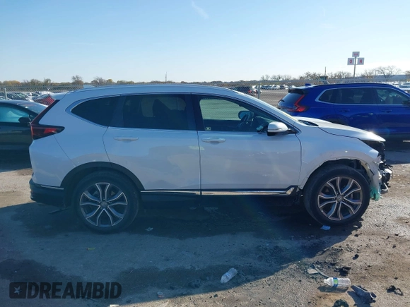 2021 Honda CR-V Touring with VIN 2HKRW1H9XMH402745, listed as a IAAI auction lot 41059541 with 24,282 mi miles. Bid and sale history available at carsss.com. Image 14.