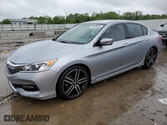 2016 Honda Accord Sport z VIN 1HGCR2F50GA165666, wystawiony jako Copart lot #55436655 z przebiegiem 167 961 mil mil oraz Nie do naprawy • Non repairable. Historia ofert i sprzedaży dostępna na DreamBid. Obrazek 1.