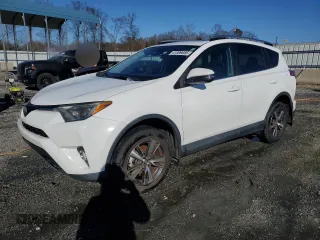 2018 Toyota RAV4 XLE with VIN 2T3WFREV2JW454202, listed as a Copart auction lot 41599855 with 144,442 mi miles and Salvage title. Bid and sale history available at DreamBid. Image 1.