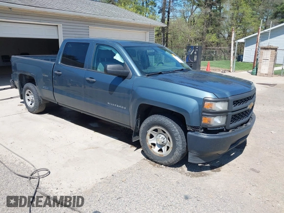 2014 Chevrolet Silverado 1500 Work Truck with VIN 3GCPCPEC7EG185118, listed as a IAAI auction lot 42102260 with 222,442 mi miles. Bid and sale history available at carsss.com. Image 1.
