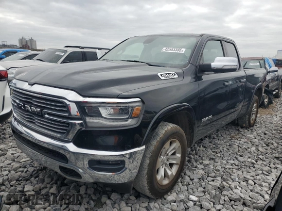 2019 Ram 1500 Laramie with VIN 1C6SRFDT2KN751846, listed as a Copart auction lot 42553385 with 200,127 mi miles and Clean Title. Bid and sale history available at carsss.com. Image 1.