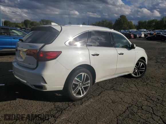2020 Acura MDX Sport Hybrid w/Advance Pkg with VIN 5J8YD7H72LL001155, listed as a Copart auction lot 76534484 with 49,749 mi miles and Salvage Title. Bid and sale history available at carsss.com. Image 3.