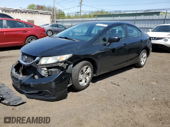 2014 Honda Civic LX z VIN 19XFB2F58EE260521, wystawiony jako Copart lot #55211935 z przebiegiem 184 439 mil mil oraz Szkoda całkowita • Salvage title. Historia ofert i sprzedaży dostępna na DreamBid. Obrazek 1.