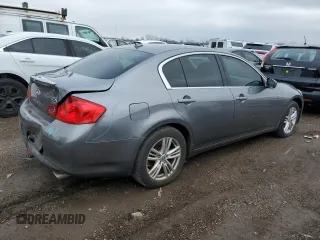 2011 Infiniti G25 Sedan x with VIN JN1DV6AR2BM653043, listed as a Copart auction lot 52509685 with 107,724 mi miles and Salvage Title. Bid and sale history available at carsss.com. Image 3.