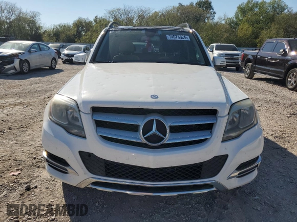 2013 Mercedes-Benz GLK 350 with VIN WDCGG8JB8DG056929, listed as a Copart auction lot 74078324 with 185,051 mi miles and Salvage Title. Bid and sale history available at DreamBid. Image 5.