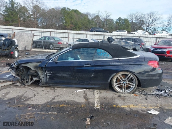 2012 BMW 6 Series 640i with VIN WBALW7C52CC618691, listed as a IAAI auction lot 41305802 with 1 mi miles. Bid and sale history available at carsss.com. Image 14.