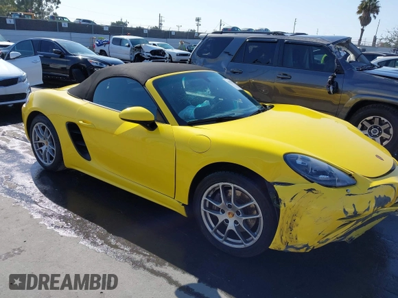 2021 Porsche 718 Boxster with VIN WP0CA2A8XMS210397, listed as a IAAI auction lot 41958221 with 43,518 mi miles and . Bid and sale history available at DreamBid. Image 1.