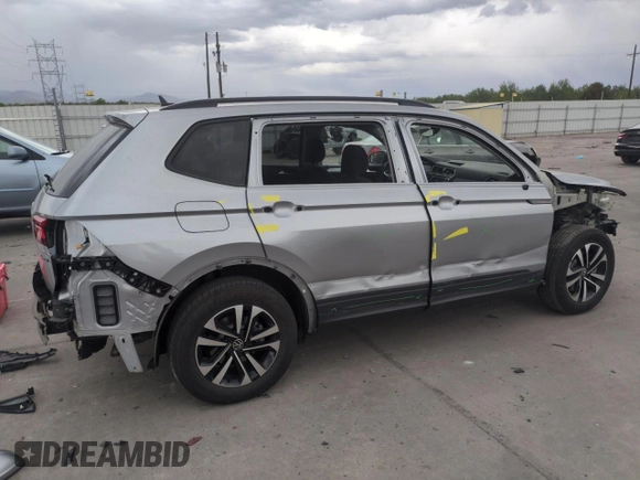 2023 Volkswagen Tiguan S with VIN 3VVFB7AXXPM103928, listed as a Copart auction lot 57119895 with 13,820 mi miles and Salvage title. Bid and sale history available at DreamBid. Image 3.