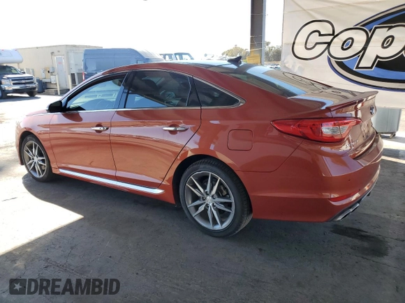 2015 Hyundai Sonata Limited z VIN 5NPE34AB2FH081938, wystawiony jako Copart lot #58261725 z przebiegiem 93 051 mil mil oraz Szkoda całkowita • Salvage title. Historia ofert i sprzedaży dostępna na DreamBid. Obrazek 2.