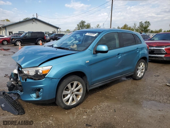 2013 Mitsubishi Outlander Sport ES with VIN 4A4AP3AU0DE006272, listed as a Copart auction lot 74486554 with 0 mi miles and Salvage Title. Bid and sale history available at carsss.com. Image 1.