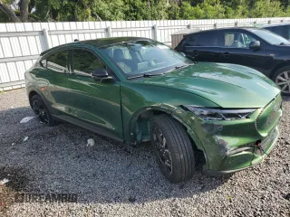 2024 Ford Mustang Mach-E Select with VIN 3FMTK1R42RMA05533, listed as a Copart auction lot 61625615 with 16,009 mi miles and Salvage title. Bid and sale history available at DreamBid. Image 4.