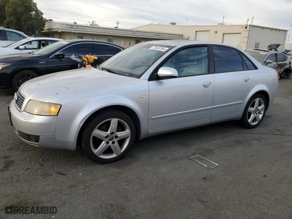 2005 Audi A4 1.8T with VIN WAUJC68EX5A065001, listed as a Copart auction lot 77533784 with 128,124 mi miles and Salvage Title. Bid and sale history available at carsss.com. Image 1.