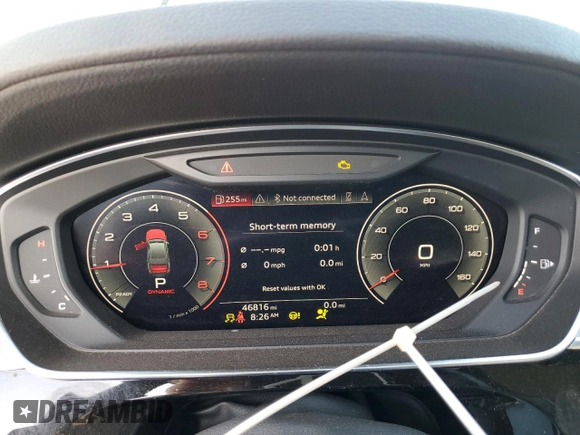 2019 Audi A8 L with VIN WAU8DAF84KN008101, listed as a Copart auction lot 50063905 with 46,816 mi miles and Salvage Title. Bid and sale history available at carsss.com. Image 9.
