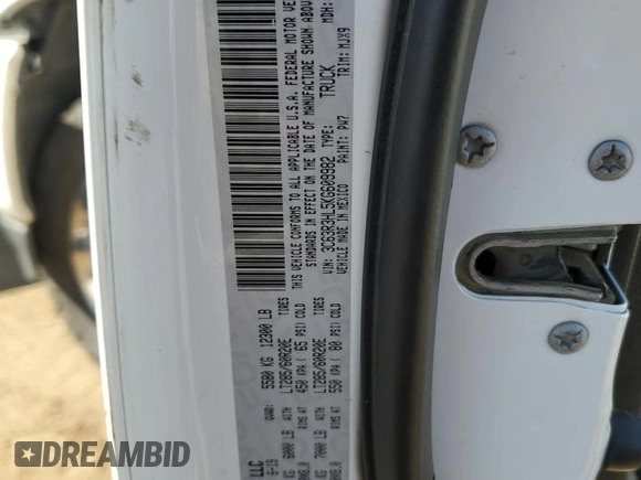 2019 Ram 3500 Big Horn with VIN 3C63R3HL5KG609982, listed as a Copart auction lot 70520964 with 64,700 mi miles and Salvage Title. Bid and sale history available at carsss.com. Image 12.