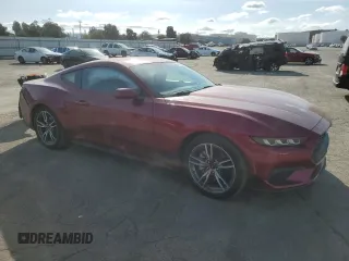 2025 Ford Mustang EcoBoost with VIN 1FA6P8TH0S5100164, listed as a Copart auction lot 48850775 with 1,697 mi miles and Salvage Title. Bid and sale history available at carsss.com. Image 4.