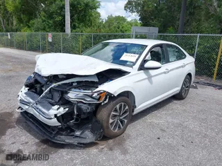 2023 Volkswagen Jetta S with VIN 3VW5M7BU5PM024589, listed as a IAAI auction lot 39713026 with 8,447 mi miles. Bid and sale history available at carsss.com. Image 2.