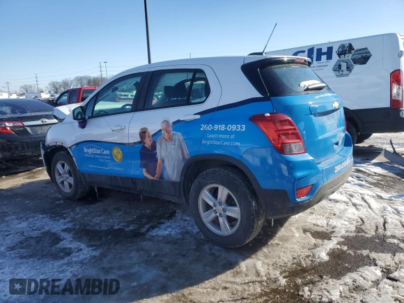 2017 Chevrolet Trax LS with VIN KL7CJNSB4HB128650, listed as a Copart auction lot 46163455 with 61,652 mi miles and Salvage Title. Bid and sale history available at carsss.com. Image 2.