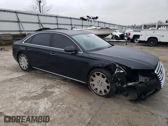2013 Audi A8 L 3.0L with VIN WAURGAFD2DN001126, listed as a Copart auction lot 87213164 with 116,694 mi miles and Salvage Title. Bid and sale history available at carsss.com. Image 4.