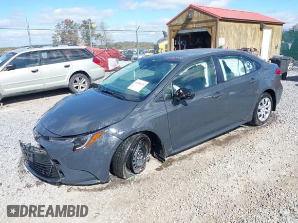 2023 Toyota Corolla LE with VIN JTDB4MEE1P3014068, listed as a IAAI auction lot 40580436 with 14,485 mi miles. Bid and sale history available at carsss.com. Image 2.