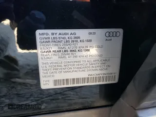 2021 Audi SQ5 Prestige with VIN WA1C4AFY3M2008151, listed as a Copart auction lot 71069713 with 28,510 mi miles. Bid and sale history available at carsss.com. Image 15.