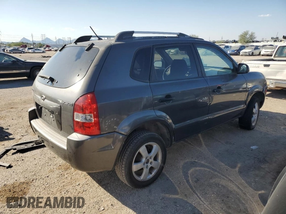 2007 Hyundai Tucson GLS with VIN KM8JM12B47U586150, listed as a Copart auction lot 75758794 with 203,714 mi miles and Clean Title. Bid and sale history available at carsss.com. Image 3.