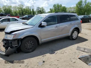 2019 Dodge Journey SE with VIN 3C4PDCBB3KT778589, listed as a Copart auction lot 55701965 with 81,591 mi miles and Salvage title. Bid and sale history available at DreamBid. Image 1.