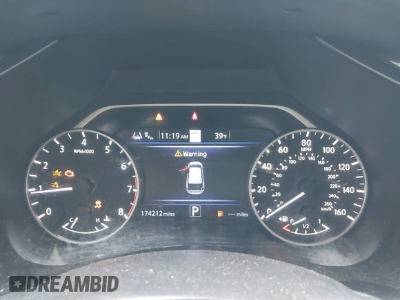 2019 Nissan Murano S with VIN 5N1AZ2MJ9KN141725, listed as a IAAI auction lot 41514304 with 174,212 mi miles and . Bid and sale history available at DreamBid. Image 7.