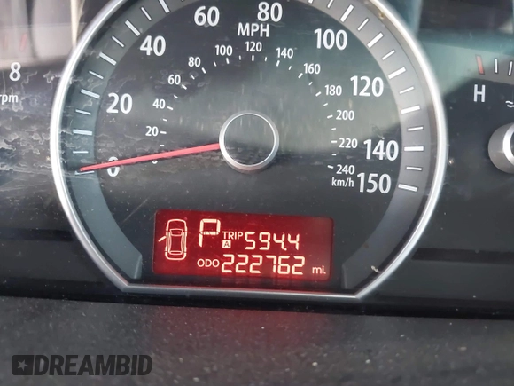 2009 Kia Borrego LX with VIN KNDJJ741695014336, listed as a IAAI auction lot 42079461 with 222,762 mi miles and . Bid and sale history available at DreamBid. Image 7.