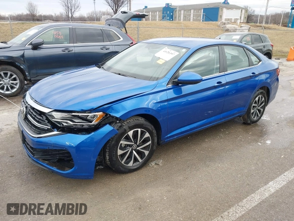 2023 Volkswagen Jetta S with VIN 3VW5M7BU0PM027528, listed as a IAAI auction lot 41526397 with 10,632 mi miles and . Bid and sale history available at DreamBid. Image 17.