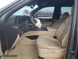 2021 Cadillac Escalade Premium Luxury with VIN 1GYS4BKL8MR197141, listed as a Copart auction lot 41915145 with 104,603 mi miles and Salvage Title. Bid and sale history available at carsss.com. Image 7.