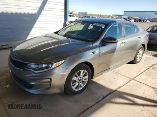 2018 Kia Optima LX with VIN 5XXGT4L34JG184071, listed as a Copart auction lot 49706515 with 129,464 mi miles and Salvage Title. Bid and sale history available at carsss.com. Image 1.