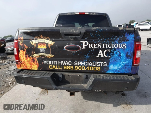 2019 Ford F-150 XL with VIN 1FTEW1CP3KKD68005, listed as a Copart auction lot 50599475 with 129,200 mi miles and Salvage Title. Bid and sale history available at carsss.com. Image 6.