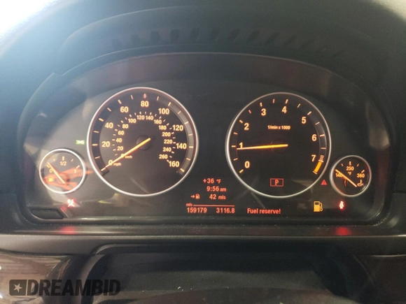 2011 BMW 5 Series 528i with VIN WBAFR1C56BC737182, listed as a Copart auction lot 47447965 with 159,179 mi miles and Salvage Title. Bid and sale history available at carsss.com. Image 9.