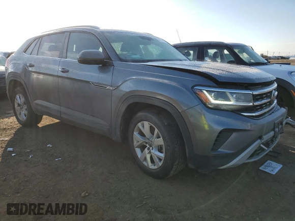 2021 Volkswagen Atlas S with VIN 1V2AC2CA6MC227062, listed as a Copart auction lot 46258605 with 89,532 mi miles and Salvage title. Bid and sale history available at DreamBid. Image 4.